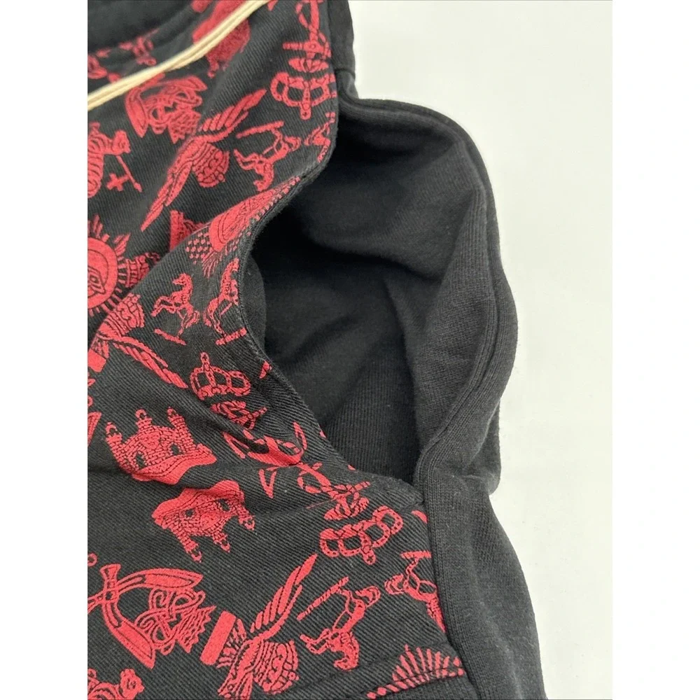 Billionaire Boys Club BBC Black Red All-Over Print Jogger Sweatpants XL NEW